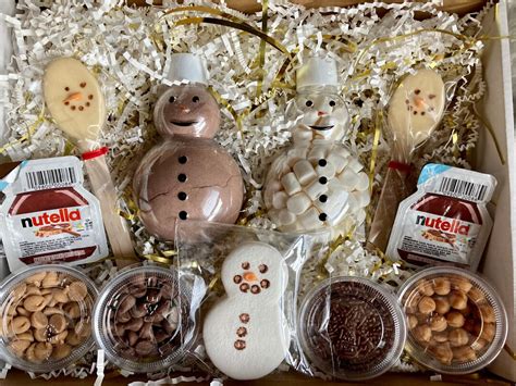 Snowman Gift Set Hot Cocoa Care Package Hot Cocoa Set Hot Cocoa Bar Hot Chocolate Snowman
