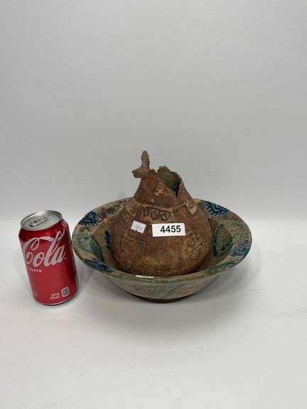 Ethnographic Pottery Bowl Vase As Is Dixon S Auction At Crumpton