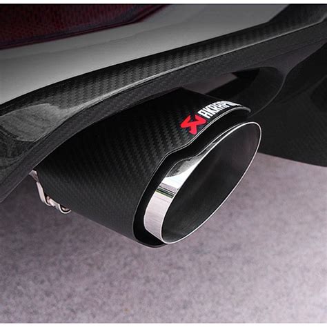 Akrapovic Matte Glossy Carbon Fiber Stainless Steel Car Exhaust Pipe