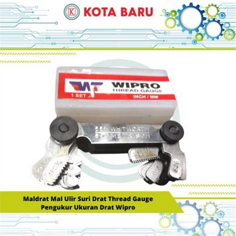 Jual Maldrat Mal Ulir Suri Drat Thread Gauge Pengukur Ukuran Drat Wipro