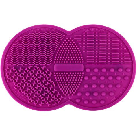 Lilyleaf Large Silicone Makeup Brush Cleaning Mat (8.5 x 6.1 inches ...