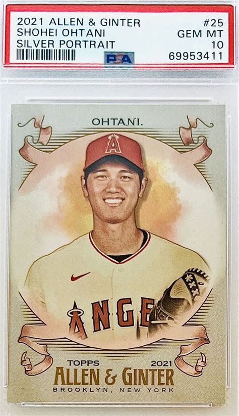 Topps Allen Ginter Shohei Ohtani Silver Portrait Sp Psa Psa