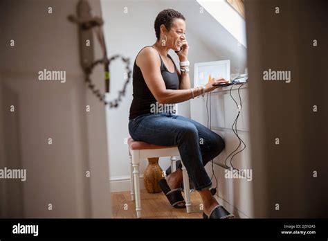 Working From Home Mature Adult Hi Res Stock Photography And Images Alamy