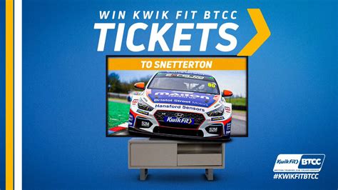 Kwik Fit On Twitter Win 4 Tickets To The Kwik Fit BTCC At Snetterton