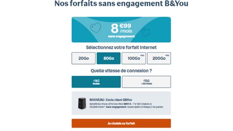 D Couvrez Le Tout Nouveau Forfait B You Avec Go Seulement De