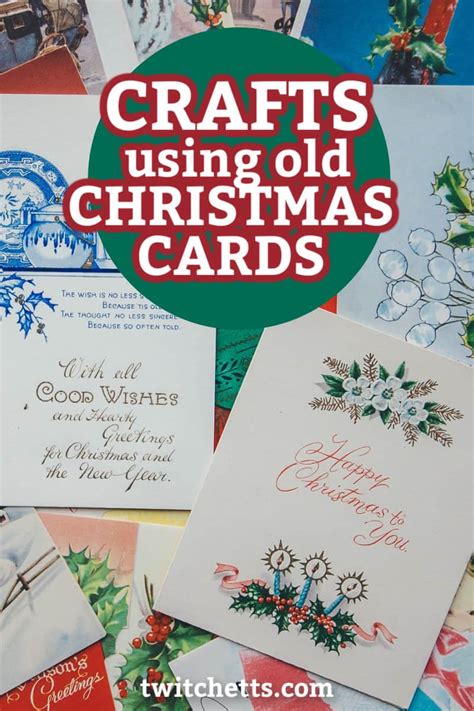 6 Easy Crafts With Old Christmas Cards - Twitchetts