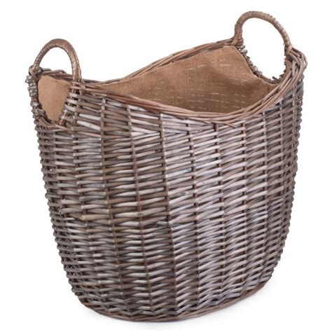 Large Scoop Neck Log Basket Uk Logs Direct