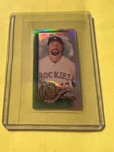 2022 Topps Allen Ginter Chrome Mini Green Refractor 51 99 Todd Helton