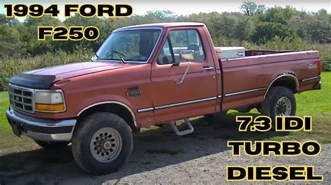 1994 Ford F250 73l Idi Turbo Diesel 4x4 Walkaround And Startup Youtube