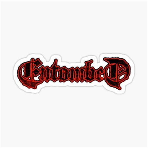 "Entombed Band Logo" Sticker for Sale by Stoner-Store | Redbubble