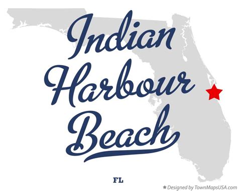 Map of Indian Harbour Beach, FL, Florida