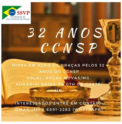 08 De Abril Conselho Central Nossa Senhora Da Piedade Celebra 32 Anos