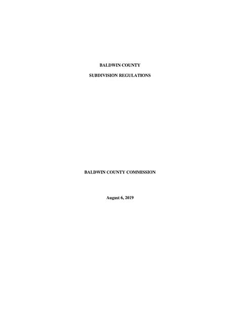 Fillable Online Horizon The Baldwin County Comprehensive Plan