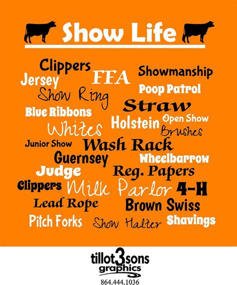 Dairy Show Life Shirt With H And Ffa Etsy