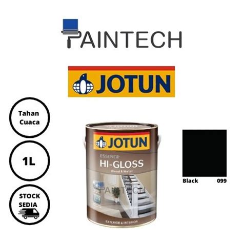 Jotun Essence Hi Gloss Black Paint Cat Minyak Untuk Kayu Besi Pintu