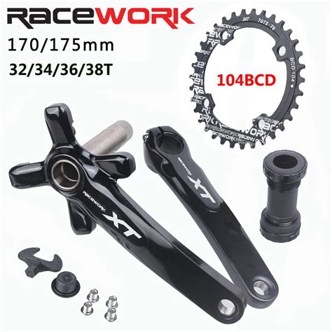 Racework Xt Mtb Bicicleta Hollowtech Crankset Mountain Bike Crank