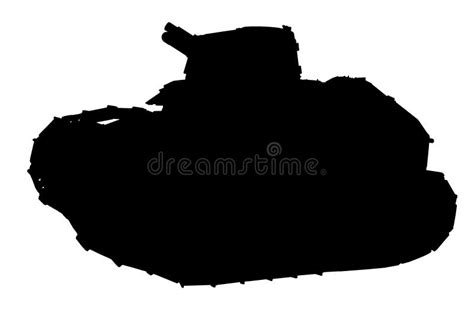 Silhouette Of Tank Stock Image - Image: 36931041