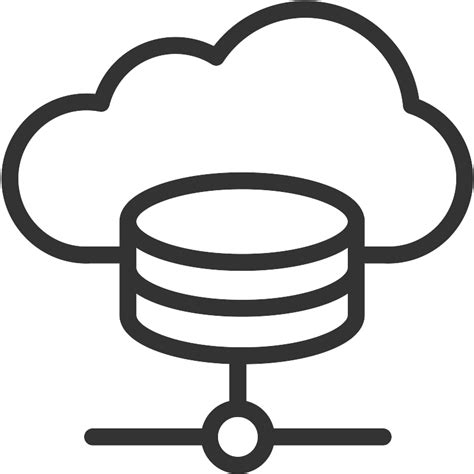 Cloud Database Vector Svg Icon Svg Repo