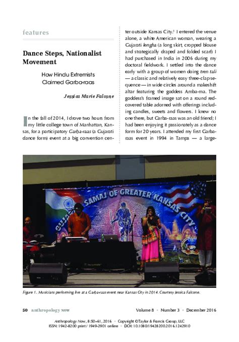 (PDF) Dance Steps, Nationalist Movement: How Hindu Extremists Claimed ...