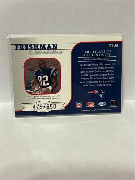 Leaf Rookies Stars Freshman Orientation Patch Daniel Graham