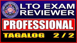 LTO EXAM REVIEWER 2023 TAGALOG FOR PROFESSIONAL DRIVERS Doovi