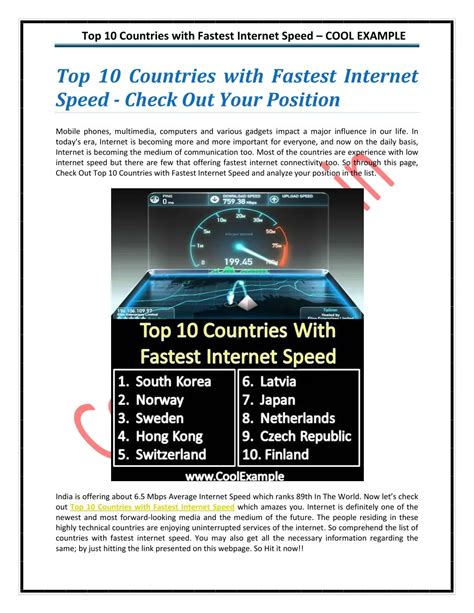 PPT - Top 10 Countries with Fastest Internet Speed PowerPoint Presentation - ID:7666967