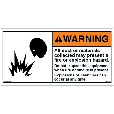 Explosive labels | Caution Warning Danger Labels | DuraMark