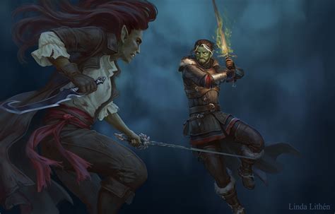 Critical Role Fanart Fjord Vs Avantika By Linda Lithén Scrolller