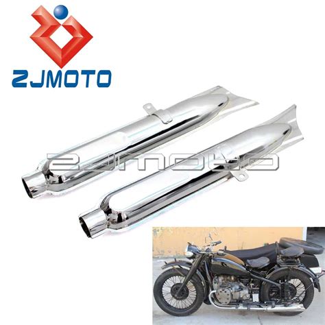 1 пара мотоцикл выхлопной глушитель выхлопной трубы для BMW K750 M1 M72 ...