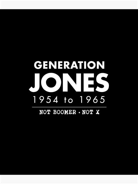 "Generation Jones" Poster by twHistory | Redbubble