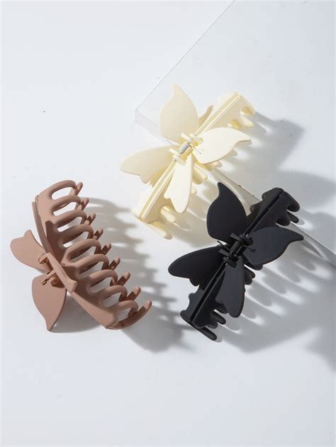 Piezas Garra De Pelo Con Dise O De Mariposa Hair Tie Accessories