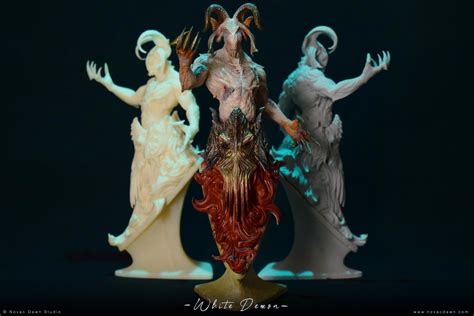 Femme Fatale Fantasy Resin 3D Printed Figure By Ritual Casting