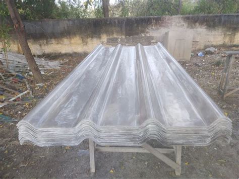 Polished Cold Rolled Transparent FRP Roof Sheet Thickness 7mm At Rs