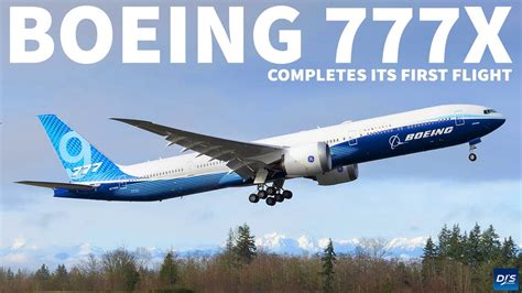 Boeing 777x Completes First Flight Youtube