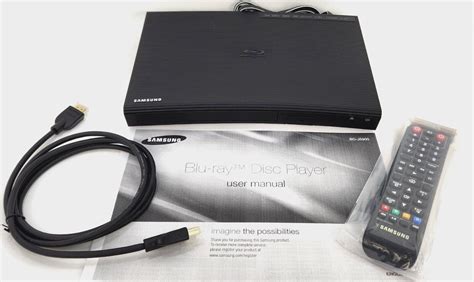 Samsung Bd J5900 3d Blu Ray Player With Remote Hdmi Cable And Manual