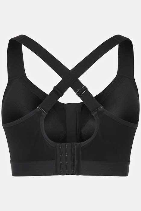 Reggiseno Sportivo Senza Ferretto Con Zip E Spalline Incrociate