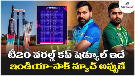 టీ20 వరల్డ్ కప్‌ షెడ్యూల్ ఇదే T20 World Cup Schedule 2024 Full List