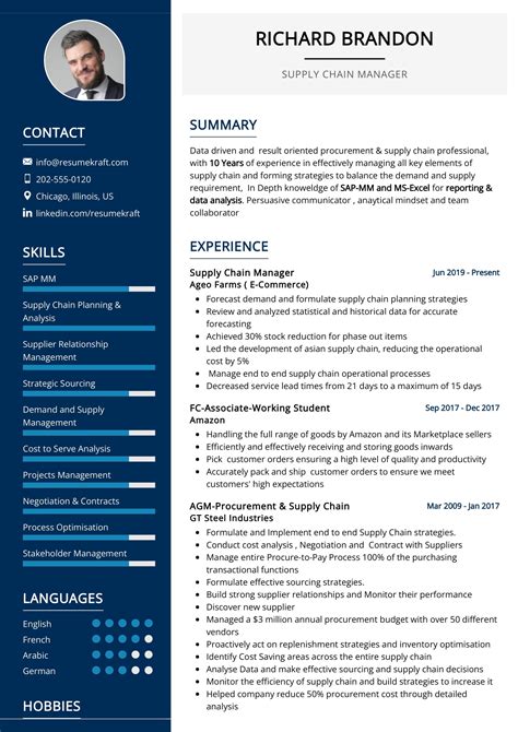 Supply Chain Manager Resume Sample In 2025 Resumekraft