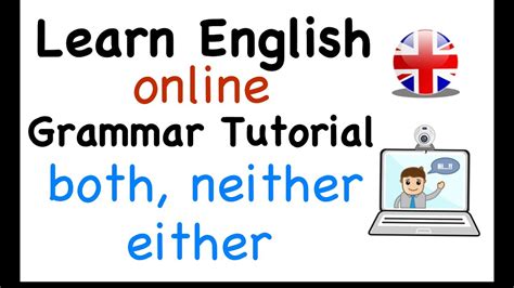 Both Neither And Either Learn English Grammar Gramática Inglesa