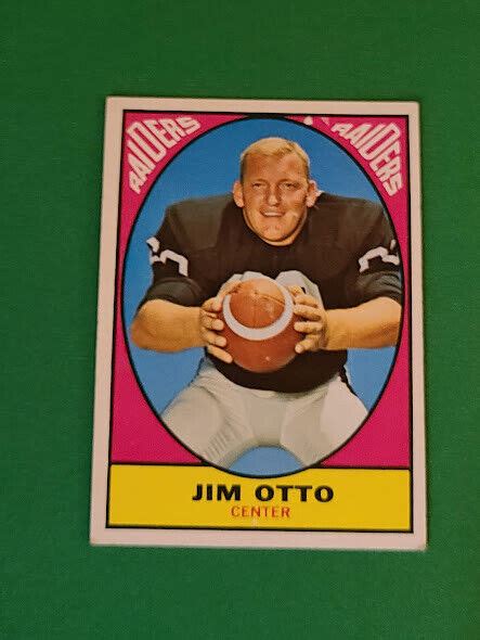 1967 Topps 105 Jim Otto Ex Ebay