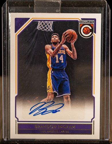 Brandon Ingram Panini Complete Rc Rookie Auto Autograph Bw Ebay