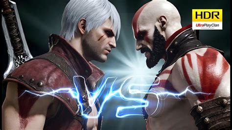 Dante Vs Kratos Devil May Cry Vs God Of War Verses Fight Gameplay