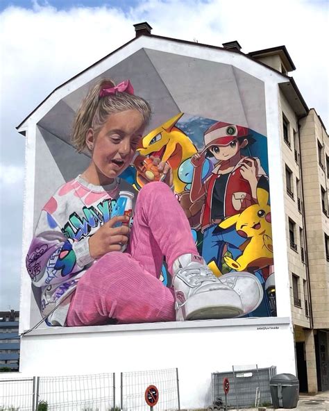 Charming Mural By Dadospuntocero In Langreo Spain Street Art Utopia