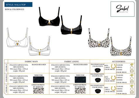 Swimwear Bikini Top Tech Pack Behance