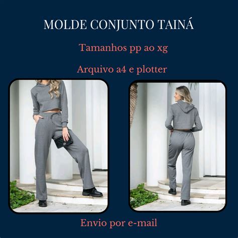 Molde Conjunto Tain Entreagulhaetecidos Hotmart