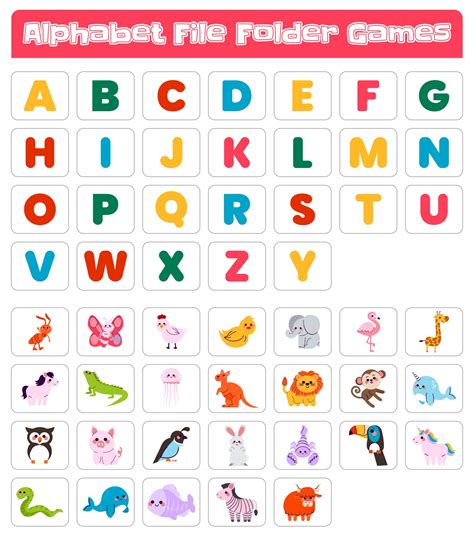 File Folder Games Alphabet - 6 Free PDF Printables | Printablee