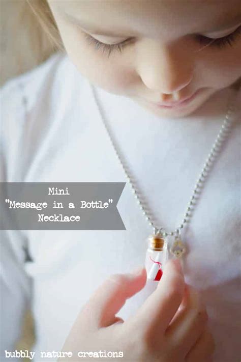 Mini Message In A Bottle Necklace