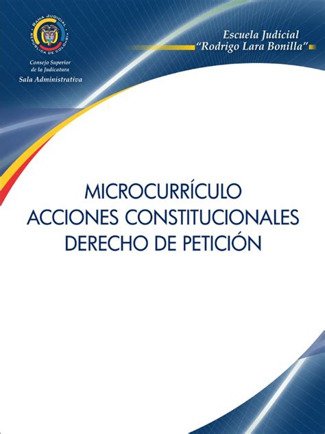 Pdf Acciones Constitucionales Derecho De Peticion Dokumen Tips