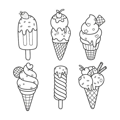 Four Ice Cream Cones With Different Toppings