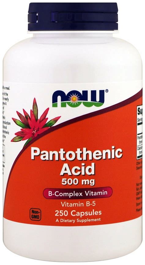 Pantothenic Acid капс 500 мг 250 шт — купить в интернет магазине по низкой цене на Яндекс